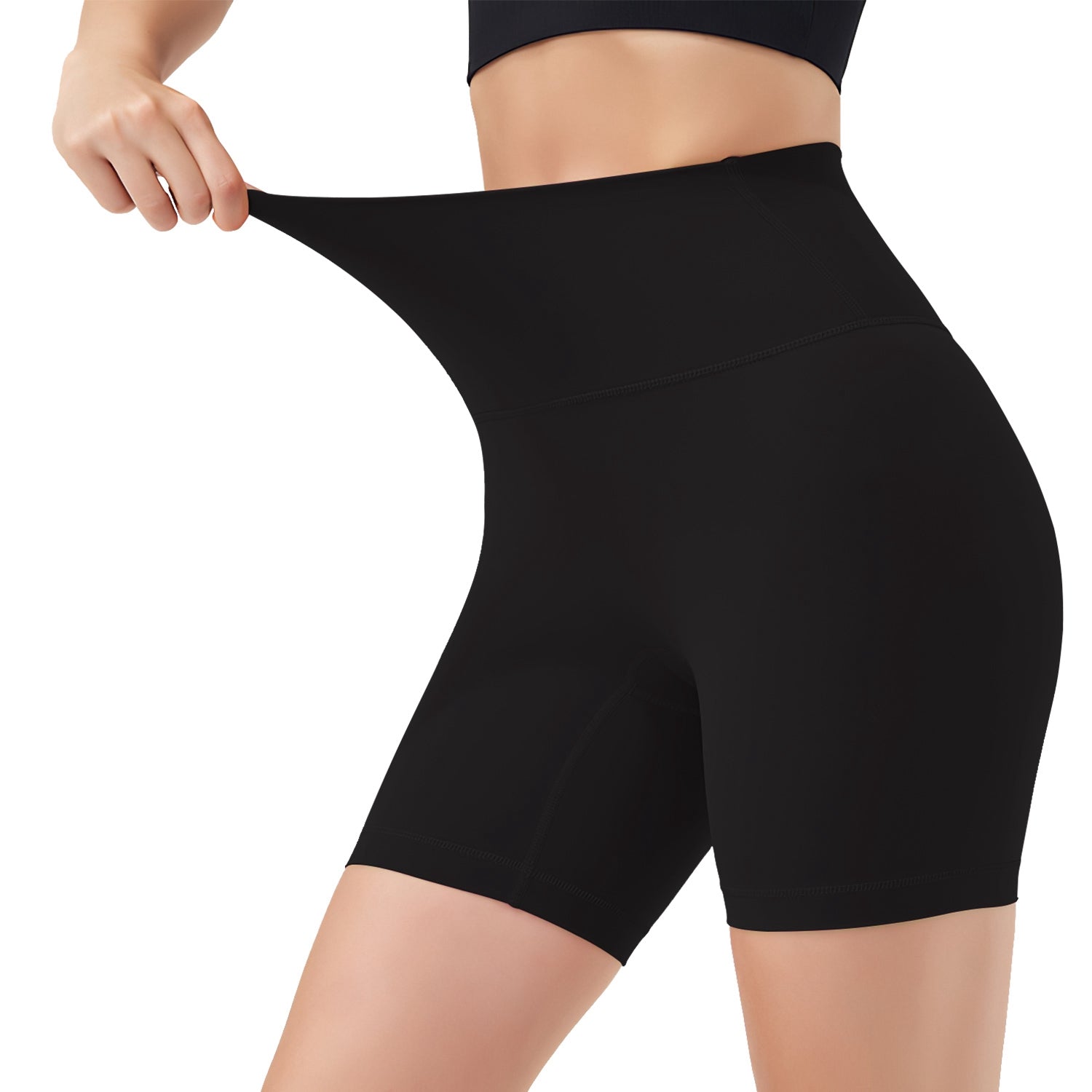 Women’s High Waisted Biker Shorts – Tummy Control, Seamless Booty Lift Workout Shorts (6.3” Inseam)