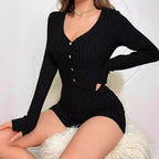 SculptFit Ribbed Jumpsuit – Slim Fit Knit One-Piece