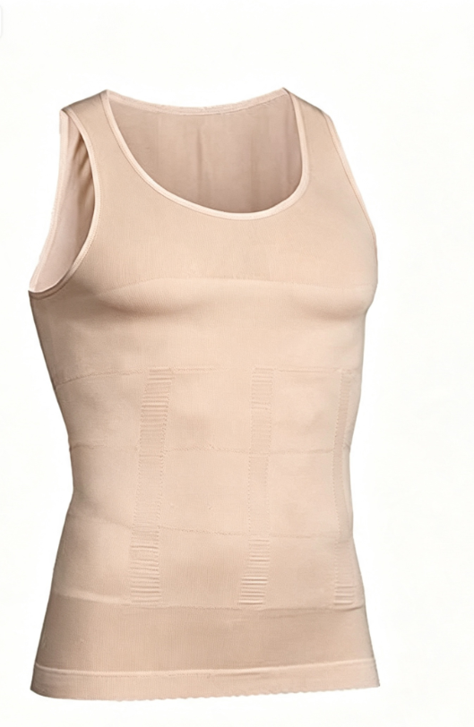 Men Slim Body Shaper Tank Top Compression Tummy Control Hide Pot Belly Flatten Chest Undershirt Shapewear