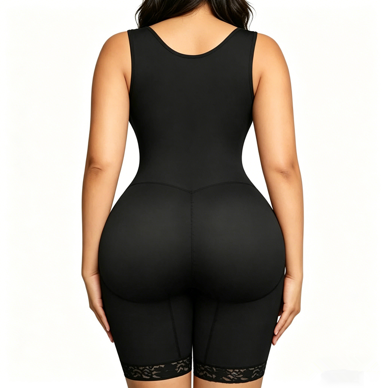 Women Colombianas Shapewear For Women Tummy Control Post Surgery Full Body Shaper Butt Lifter With Zipper Crotch