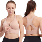 Plus Size High Support Sports Bra for Women – Shockproof Push-Up Bra for Running, Yoga & Fitness