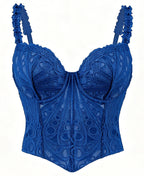 European And American Cut Out Corset Chest Vest Asymmetrical Floral Retro French Fishbone Tight Waist Corset Shapewear