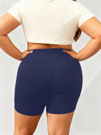 Plus Size Biker Shorts For Women High Waist Tummy Control Soft Stretch Workout Yoga Compression Shorts