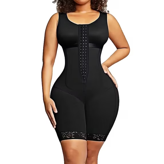 Women Colombianas Shapewear For Women Tummy Control Post Surgery Full Body Shaper Butt Lifter With Zipper Crotch