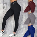 European And American Style Embroidered Waistband Ribbed Tight Yoga Pants High-Waisted Tummy Control High-Elastic Sports Pants Slimming Cropped Fitness Pants