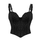 European And American Cut Out Corset Chest Vest Asymmetrical Floral Retro French Fishbone Tight Waist Corset Shapewear