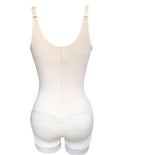 Beige shapewear bodysuit on a white background