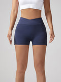 V-Waist Seamless Workout Shorts for Women – Butt Lifting Yoga & Running Shorts with Pockets