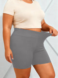 Plus Size Biker Shorts For Women High Waist Tummy Control Soft Stretch Workout Yoga Compression Shorts