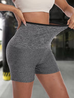 Women Sauna Sweat Shorts, High Waist Tummy Control Compression Workout Shorts, Thermo Body Shaper Waist Trainer For Gym Exercise Fitness