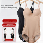 Strap-style Shapewear Tummy-control Bodysuit