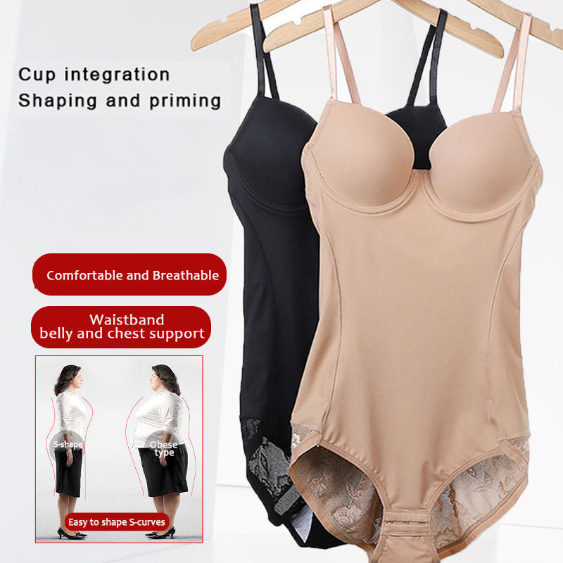 Strap-style Shapewear Tummy-control Bodysuit