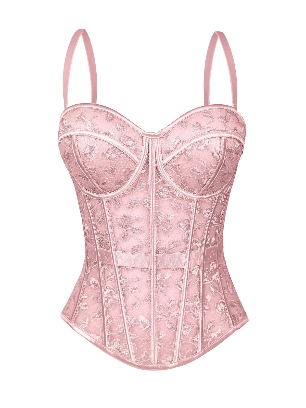 Cross-Border European And American Style Lace Bra With Camisole For Women, High-End Outerwear Shapewear With Push-Up Fishbone Bra