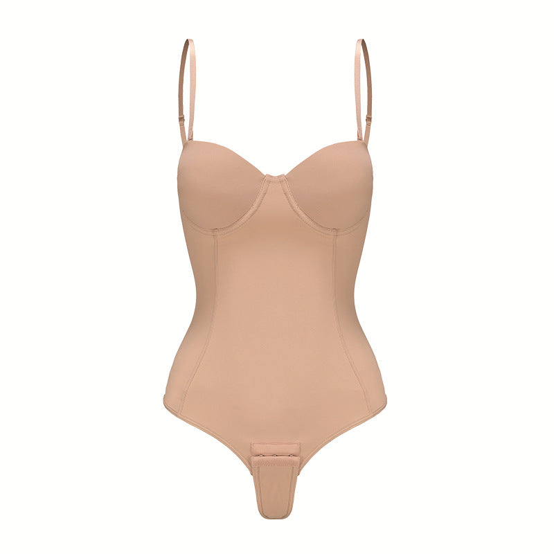 Strapless Triangle Plus-Size Shapewear Bodysuit For Evening Gowns