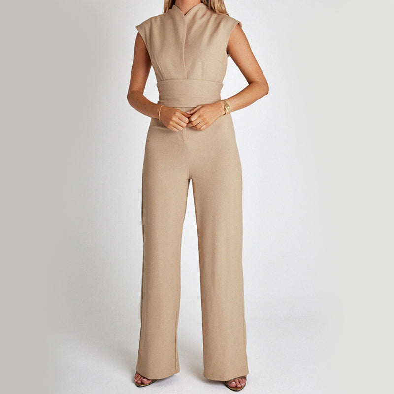 Wide-Leg Sleeveless Jumpsuit - Relaxed Studio-to-Street Fit