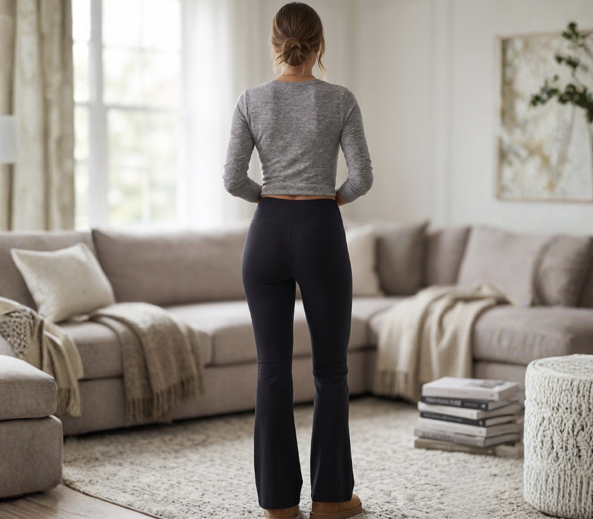 3-Pack Flare Yoga Pants - Soft High-Waist Studio Set