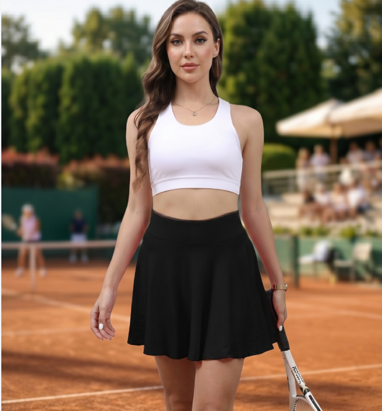 2-Pack Classic High-Waist Tennis Skirt – Lightweight Athletic Fit for Women