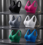 Plus Size Push-Up Sports Bra – Supportive Yoga & Running Workout Bra