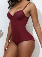 Strap-style Shapewear Tummy-control Bodysuit