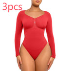 Plus Size Postpartum Hip Lifting Seamless Shapewear 2pcs