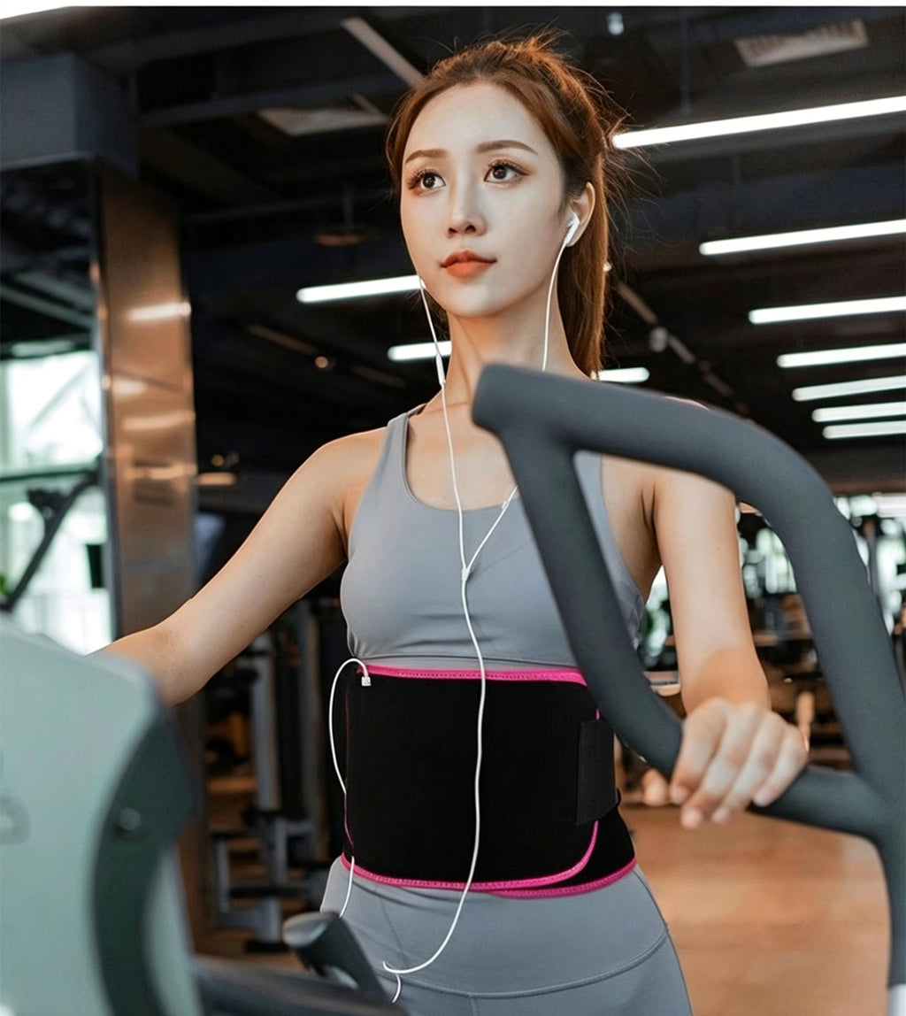 Men&Women Waist Trimmer Belt Burn Fat Sweat Body Shaper Weight Loss Girdle Gym