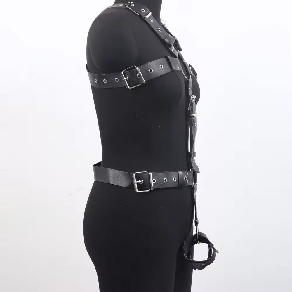 European Style With Leather Sexy Shapewear