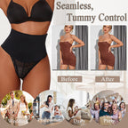 Plus-size Lace Seamless Waist-cinching Shapewear Briefs