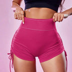 Women’s Minimalist Yoga Shorts – High-Waisted Drawstring Lounge & Workout Shorts