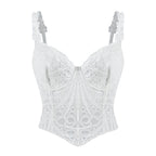 European And American Cut Out Corset Chest Vest Asymmetrical Floral Retro French Fishbone Tight Waist Corset Shapewear