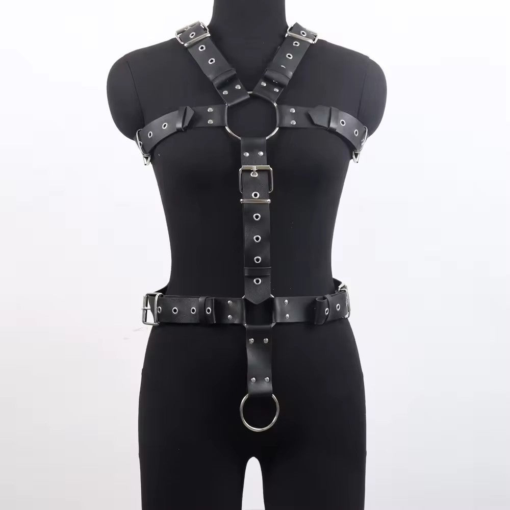 European Style With Leather Sexy Shapewear