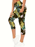 Cross-Border Yoga Pants With Print, Foreign Trade Fitness Pants, Butt-Lifting High-Waisted Tummy Control Outdoor Sports Leggings For Women, Cross-Border Hot Sale