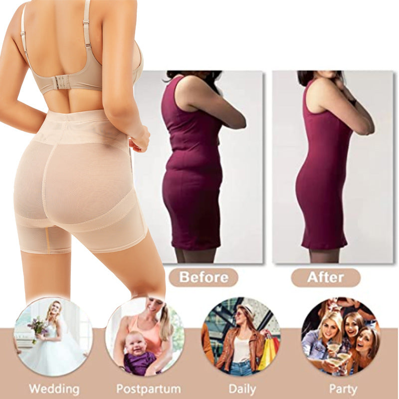 Women Body Shaping Hip Thigh Mesh Body Shaping Pants Abdominal Control Panties Women Slimming Underwear Anti-Light