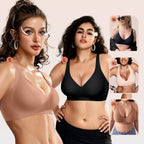 Women’s Deep V Wireless Push-Up Bra – Seamless T-Shirt Bra for Comfortable Everyday Support