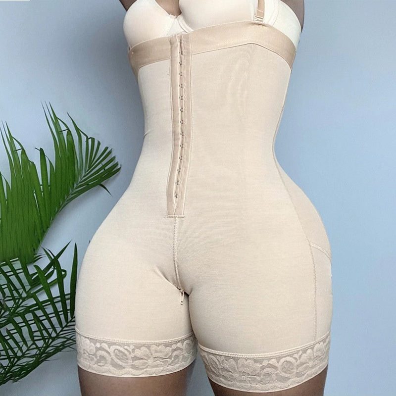 Shapewear One-piece Fajas Crotch Zipper Plus Size Butt-lift Underwear