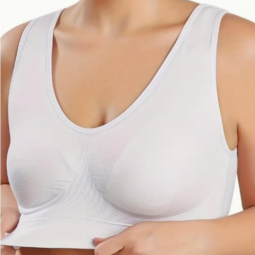 Women’s 3 Pack Sports Bras – Padded Strappy Racerback, Medium Support Yoga Fitness Bras