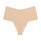 Women’s High Waist Seamless Underwear – Ice Silk Breathable Panties with Cotton Crotch