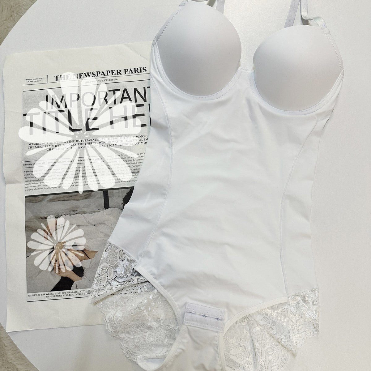 Full-zip Non-snagging Underwire-enhanced Shapewear Bodysuit