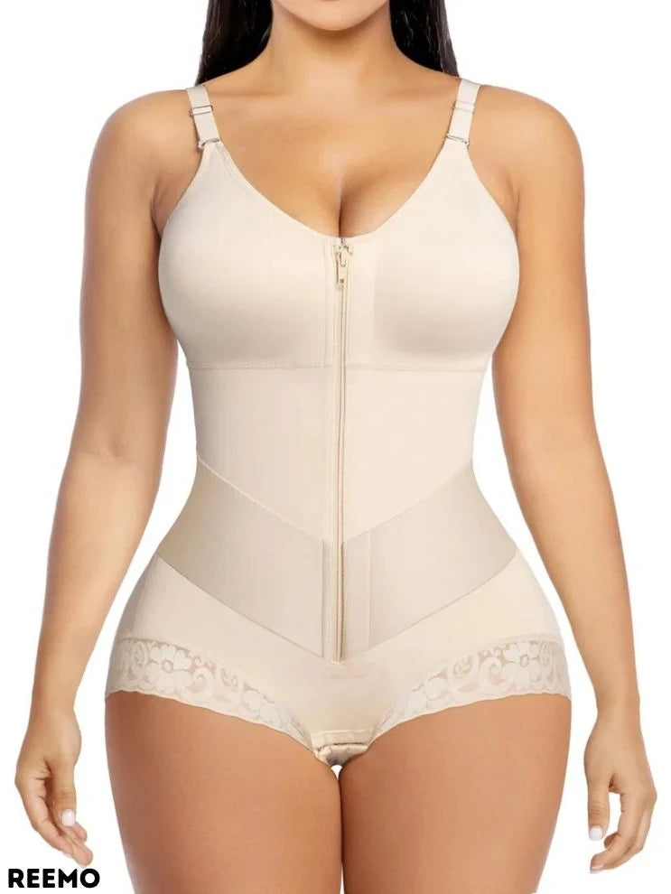 Enhanced Compression Slimming One-piece Bodysuit Plus Size