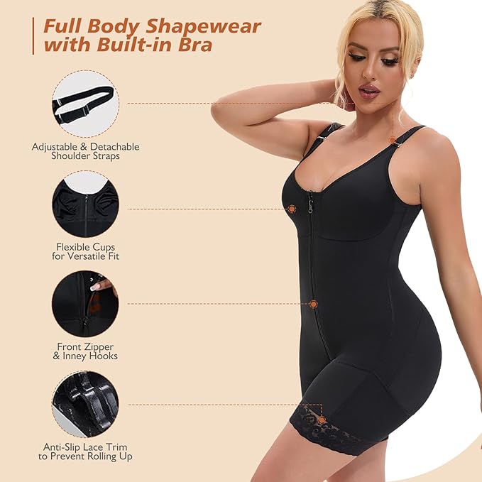 Colombian Faja Postpartum Shapewear for Women – Full Body Support