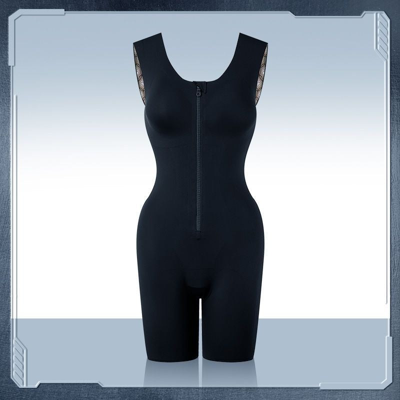 Mermaid Zipper Panel Tummy-Control & Buttock-Lifting Shapewear Pants