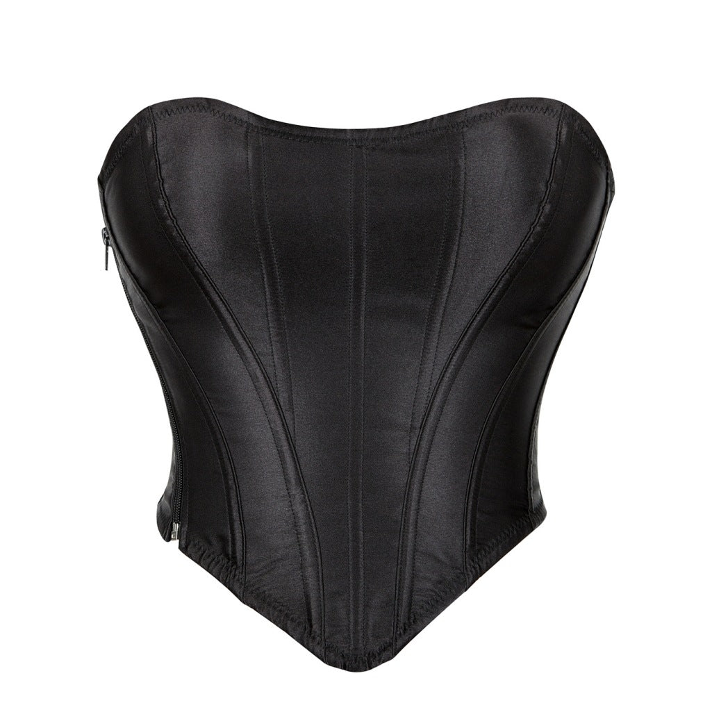 Figure-flattering Waist-cinching Strap-back Tube Top Shapewear