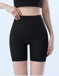 High-waist Tummy Control Pants For Women, Summer Ice Silk Thin Style, Seamless Shaping Underwear With Anti-exposure, Hip-lifting, Body-sculpting Leggings