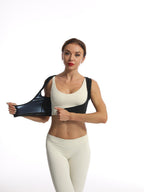 New Style Buttoned Compression Sweat-Enhancing Vest, Posture-Correcting Shapewear, Fitness Back-Enhancing Tank Top With Long Sleeves