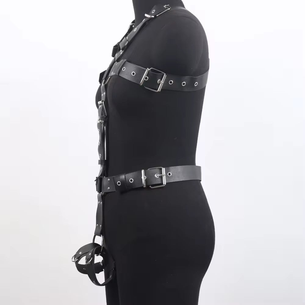 European Style With Leather Sexy Shapewear