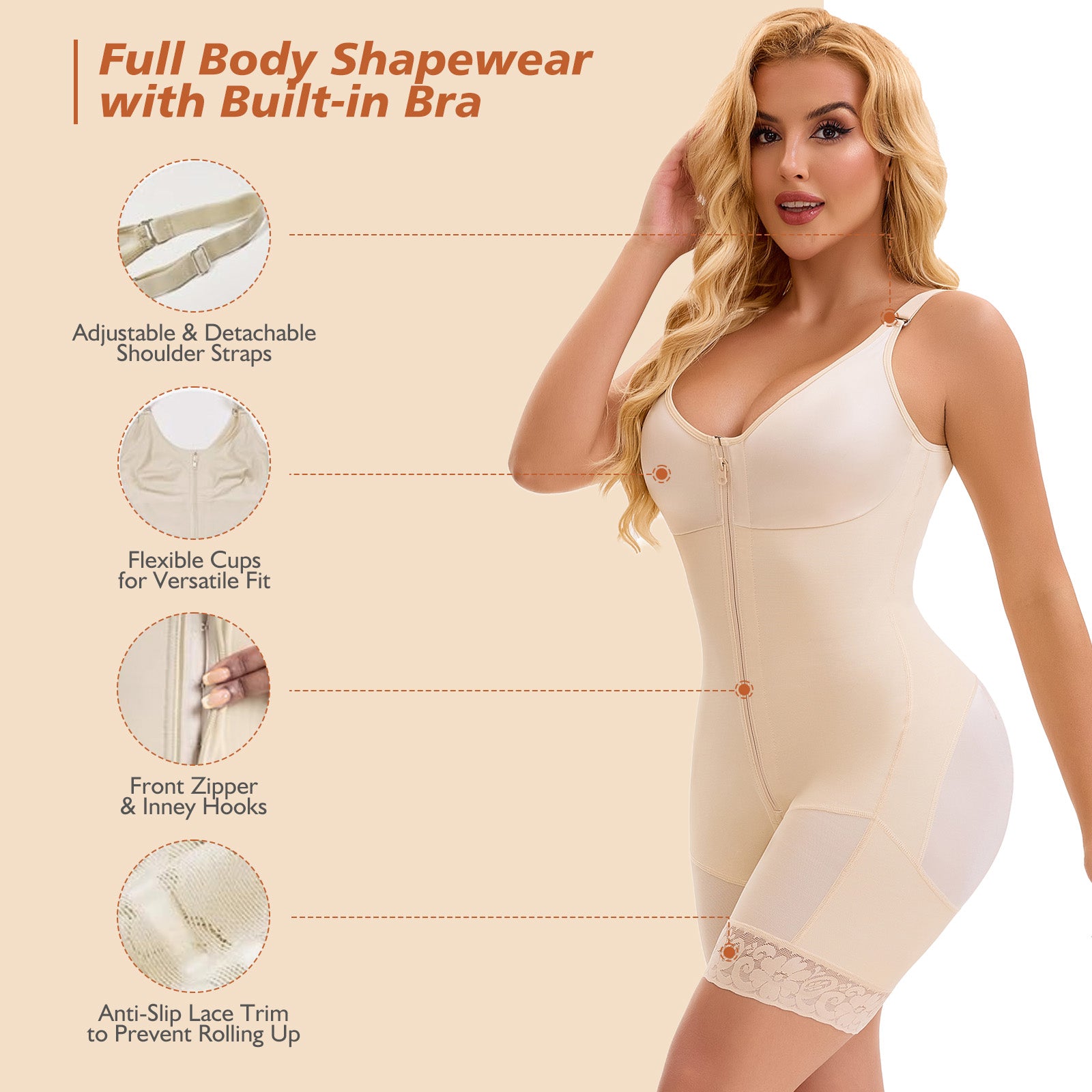 Colombian Faja Postpartum Shapewear for Women – Full Body Support