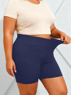 Plus Size Biker Shorts For Women High Waist Tummy Control Soft Stretch Workout Yoga Compression Shorts