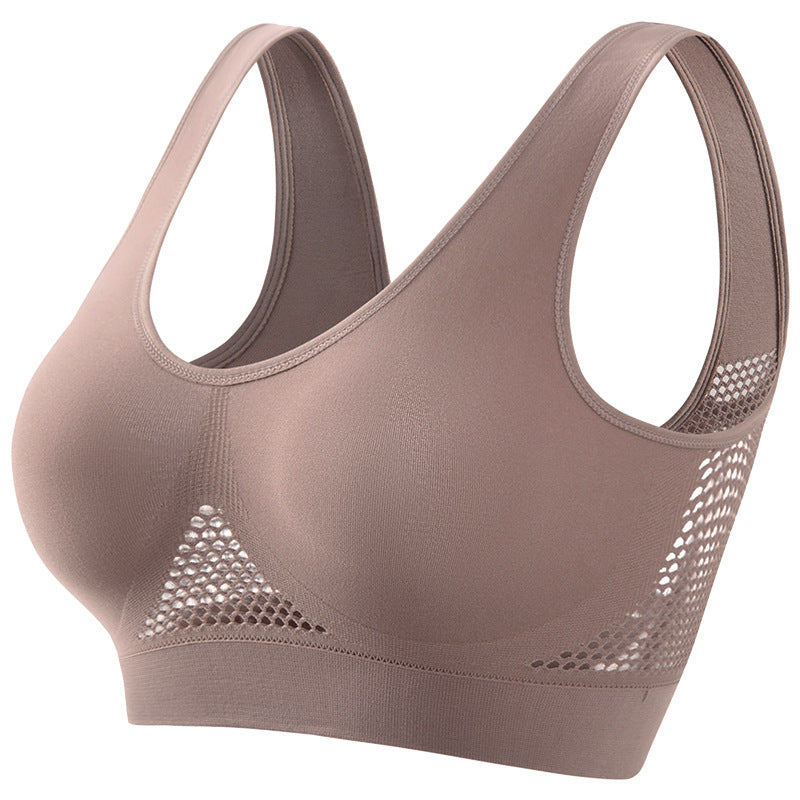 Plus Size Push-Up Sports Bra – Supportive Yoga & Running Workout Bra