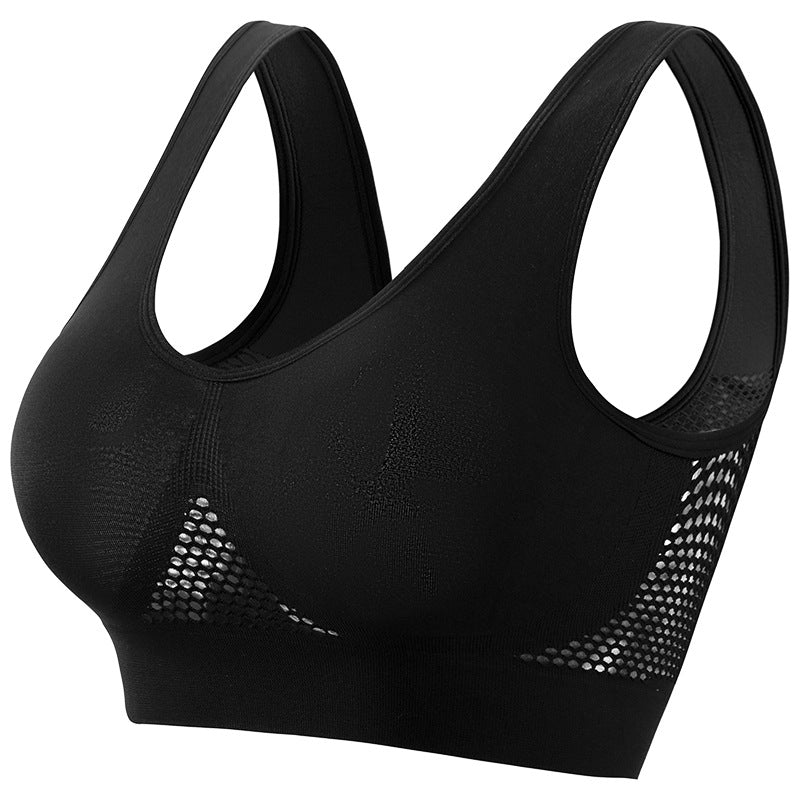 Plus Size Push-Up Sports Bra – Supportive Yoga & Running Workout Bra