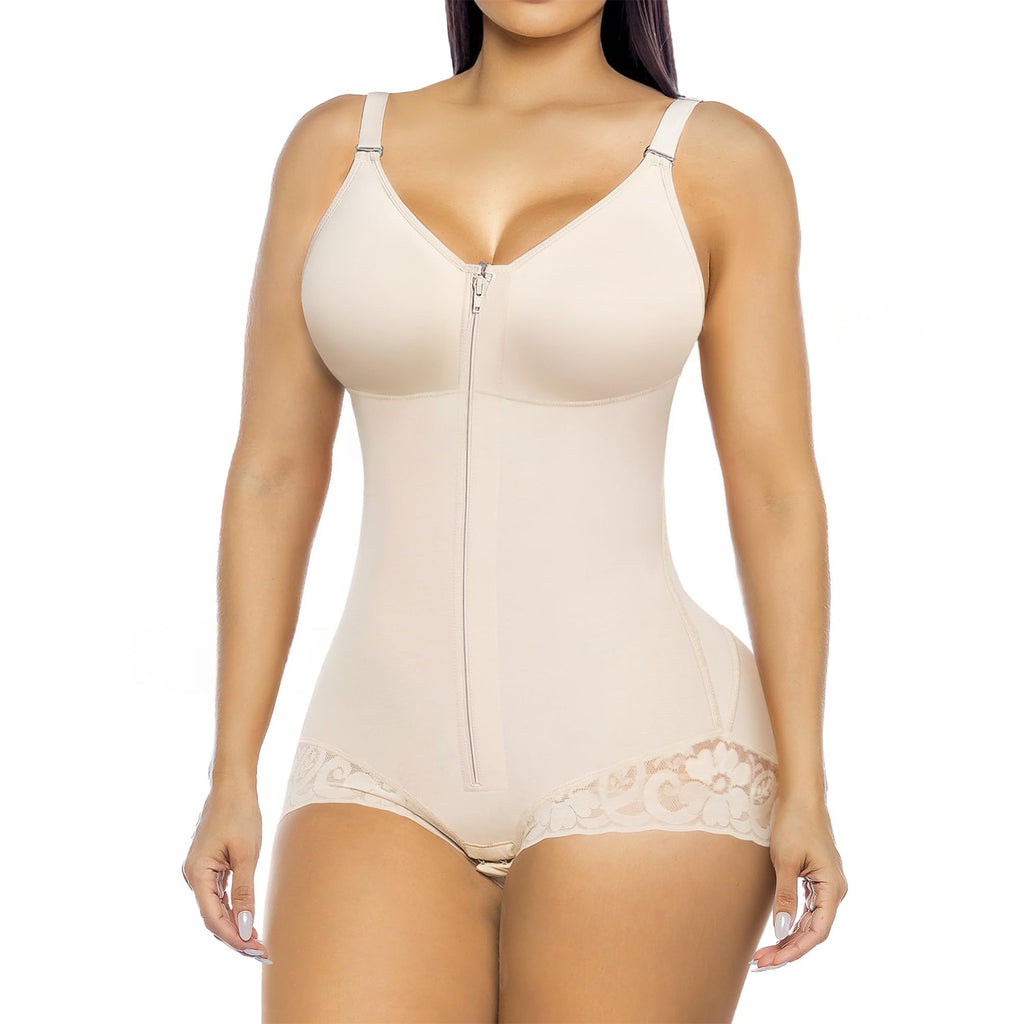 Enhanced Compression Slimming One-piece Bodysuit Plus Size