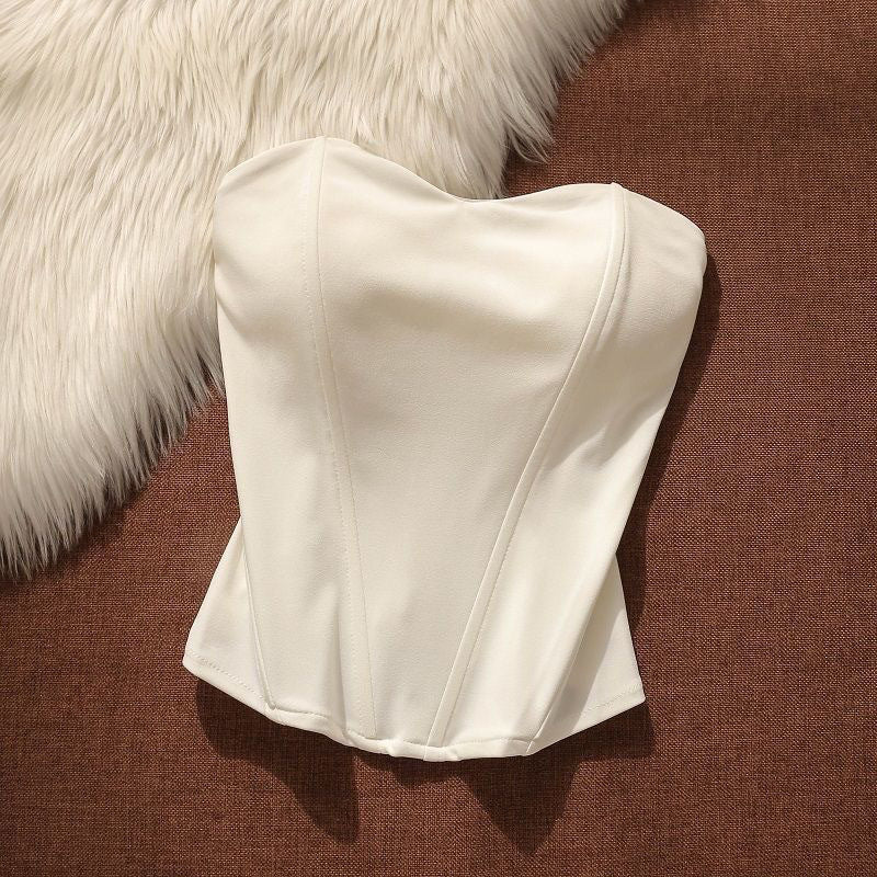 Shapewear Fishbone Wrap-around Vest For Women With High Waist And Built-in Bra